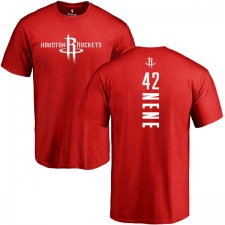 NBA Nike Houston Rockets #42 Nene Red Backer T-Shirt