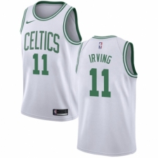 Youth Nike Boston Celtics #11 Kyrie Irving Authentic White NBA Jersey - Association Edition