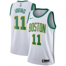 Youth Nike Boston Celtics #11 Kyrie Irving Swingman White NBA Jersey - City Edition