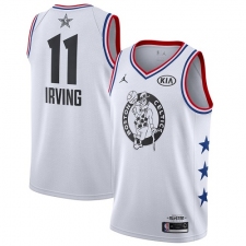 Youth Nike Boston Celtics #11 Kyrie Irving White Basketball Jordan Swingman 2019 All-Star Game Jersey