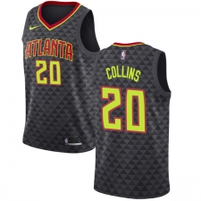 Women's Nike Atlanta Hawks #20 John Collins Swingman Black Road NBA Jersey - Icon Edition