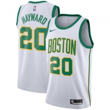 Men's Nike Boston Celtics #20 Gordon Hayward Swingman White NBA Jersey - City Edition