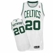 Youth Adidas Boston Celtics #20 Gordon Hayward Authentic White Home NBA Jersey