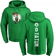 NBA Nike Boston Celtics #0 Jayson Tatum Kelly Green Backer Pullover Hoodie