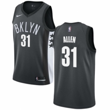 Men's Nike Brooklyn Nets #31 Jarrett Allen Authentic Gray NBA Jersey Statement Edition