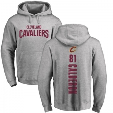 NBA Nike Cleveland Cavaliers #81 Jose Calderon Ash Backer Pullover Hoodie