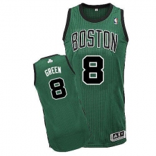 Revolution 30 Celtics #8 Jeff Green Green(Black No.) Stitched NBA Jersey