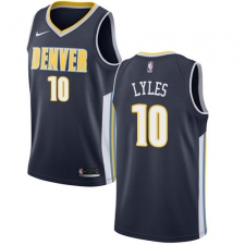 Women's Nike Denver Nuggets #10 Trey Lyles Authentic Navy Blue Road NBA Jersey - Icon Edition