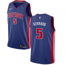 Youth Nike Detroit Pistons #5 Luke Kennard Swingman Royal Blue Road NBA Jersey - Icon Edition