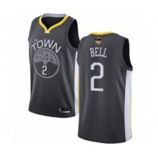 Women's Golden State Warriors #2 Jordan Bell Swingman Black 2019 Basketball Finals Bound Basketball Jersey - Statement Edition