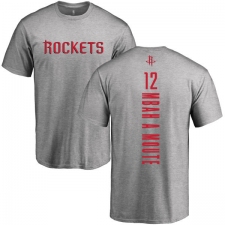 NBA Nike Houston Rockets #12 Luc Mbah a Moute Ash Backer T-Shirt