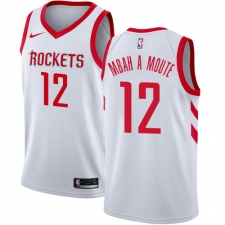 Women's Nike Houston Rockets #12 Luc Mbah a Moute Authentic White Home NBA Jersey - Association Edition