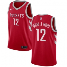 Youth Nike Houston Rockets #12 Luc Mbah a Moute Swingman Red Road NBA Jersey - Icon Edition