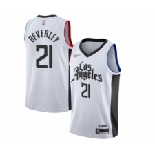 Women's Los Angeles Clippers #21 Patrick Beverley Swingman White Basketball Jersey - 2019 20 City Edition