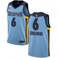 Women's Nike Memphis Grizzlies #6 Mario Chalmers Swingman Light Blue NBA Jersey Statement Edition