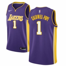 Men's Nike Los Angeles Lakers #1 Kentavious Caldwell-Pope Authentic Purple NBA Jersey - Icon Edition