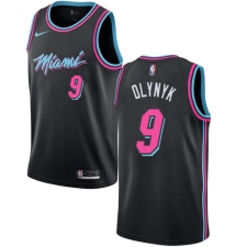 Men's Nike Miami Heat #9 Kelly Olynyk Swingman Black NBA Jersey - City Edition