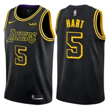 Youth Nike Los Angeles Lakers #5 Josh Hart Swingman Black NBA Jersey - City Edition