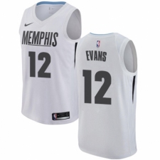 Men's Nike Memphis Grizzlies #12 Tyreke Evans Swingman White NBA Jersey - City Edition