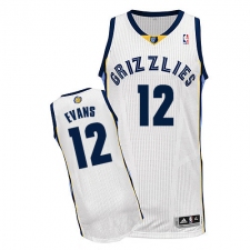 Women's Adidas Memphis Grizzlies #12 Tyreke Evans Authentic White Home NBA Jersey