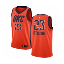 Men's Nike Oklahoma City Thunder #23 Terrance Ferguson Orange Swingman Jersey - Earned Edition