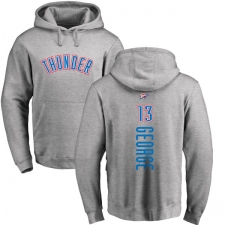 NBA Nike Oklahoma City Thunder #13 Paul George Ash Backer Pullover Hoodie