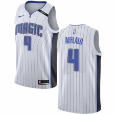 Men's Nike Orlando Magic #4 Arron Afflalo Authentic NBA Jersey - Association Edition
