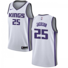 Youth Nike Sacramento Kings #25 Justin Jackson Swingman White NBA Jersey - Association Edition