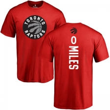 NBA Nike Toronto Raptors #0 C.J. Miles Red Backer T-Shirt