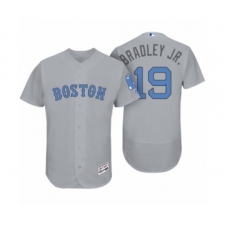 Men Boston Red Sox #19 Jackie Bradley Jr. Gray 2017 Fathers Day Flex Base Jersey