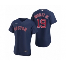 Men Boston Red Sox #19 Jackie Bradley Jr. Nike Navy Authentic 2020 Alternate Jersey