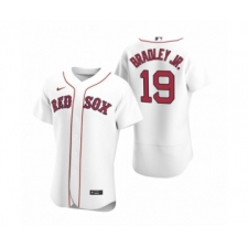 Men Boston Red Sox #19 Jackie Bradley Jr. Nike White Authentic 2020 Home Jersey
