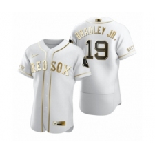 Men Boston Red Sox #19 Jackie Bradley Jr. Nike White Authentic Golden Edition Jersey