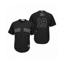 Men's Boston Red Sox #19 Jackie Bradley Jr. JBJ Black 2019 Players' Weekend Replica Jersey