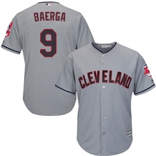 Youth Majestic Cleveland Indians #9 Carlos Baerga Authentic Grey Road Cool Base MLB Jersey