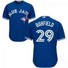 Men's Majestic Toronto Blue Jays #29 Jesse Barfield Replica Blue Alternate MLB Jersey