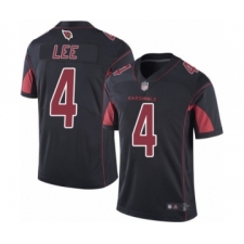Men's Arizona Cardinals #4 Andy Lee Limited Black Rush Vapor Untouchable Football Jersey