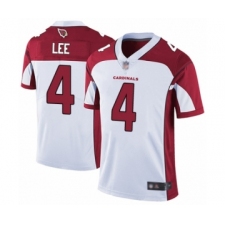Men's Arizona Cardinals #4 Andy Lee White Vapor Untouchable Limited Player Football Jersey