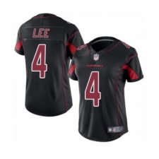 Women's Arizona Cardinals #4 Andy Lee Limited Black Rush Vapor Untouchable Football Jersey