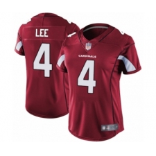 Women's Arizona Cardinals #4 Andy Lee Red Team Color Vapor Untouchable Limited Player Football Jersey