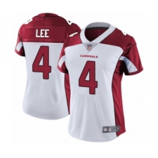 Women's Arizona Cardinals #4 Andy Lee White Vapor Untouchable Limited Player Football Jersey