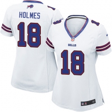 Women's Nike Buffalo Bills #18 Andre Holmes Game White NFL Jersey