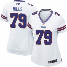 Women's Nike Buffalo Bills #79 Jordan Mills Game White NFL Jersey