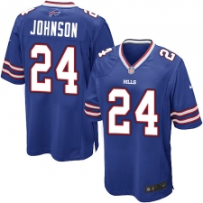 Men's Nike Buffalo Bills #24 Leonard Johnson Game Royal Blue Team Color NFL Jersey