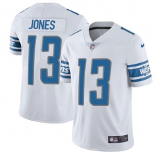 Men's Nike Detroit Lions #13 T.J. Jones Elite White NFL Jersey