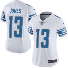 Women's Nike Detroit Lions #13 T.J. Jones White Vapor Untouchable Elite Player NFL Jersey