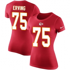 NFL Women's Nike Kansas City Chiefs #75 Cameron Erving Red Rush Pride Name & Number T-Shirt