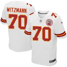 Men's Nike Kansas City Chiefs #70 Bryan Witzmann White Vapor Untouchable Elite Player NFL Jersey