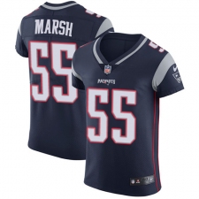 Men's Nike New England Patriots #55 Cassius Marsh Navy Blue Team Color Vapor Untouchable Elite Player NFL Jersey