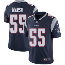 Men's Nike New England Patriots #55 Cassius Marsh Navy Blue Team Color Vapor Untouchable Limited Player NFL Jersey